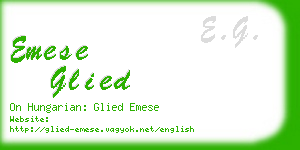 emese glied business card